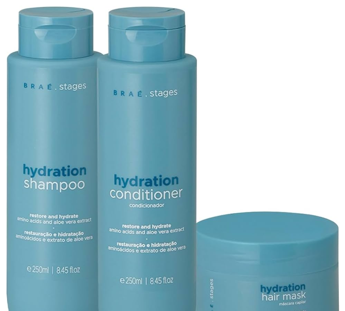 Kit Braé Stages Hydration – Shampoo, Condicionador e Máscara — Braé com entrega em Recife | Liquida Perfumes