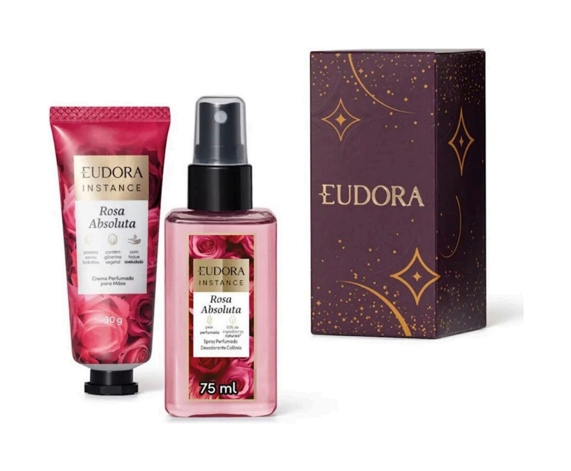 Kit Rosa Absoluta — Eudora com entrega em Recife | Liquida Perfumes