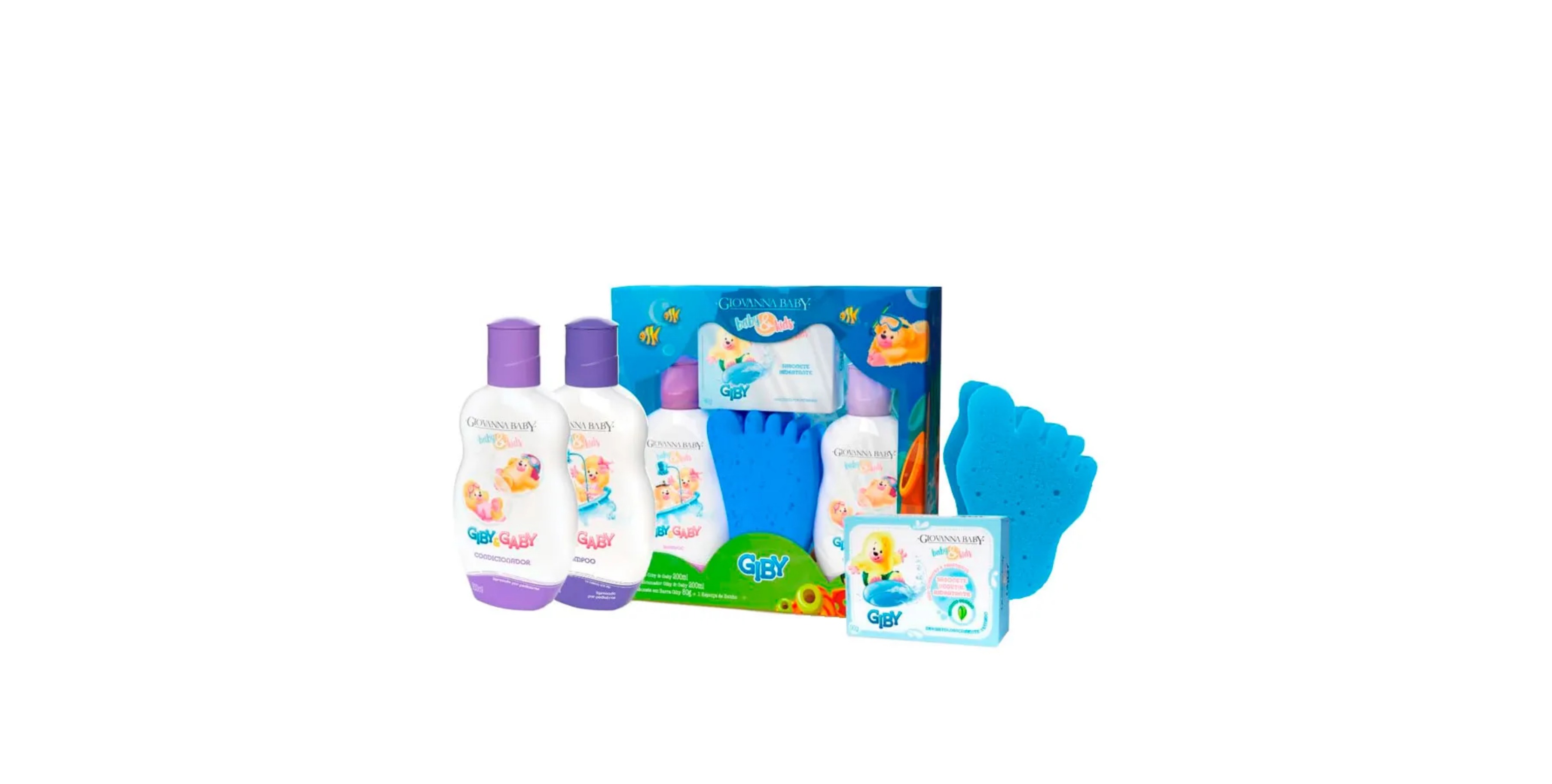Kit Giovanna Baby Hora do Banho [Menino] — Giovanna Baby com entrega em Recife | Liquida Perfumes
