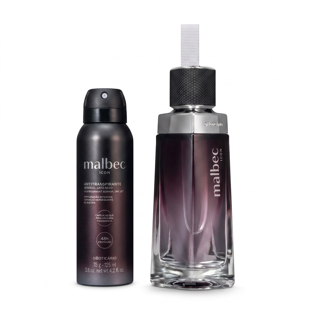 Kit Presente Malbec Icon — O Boticário com entrega em Recife | Liquida Perfumes