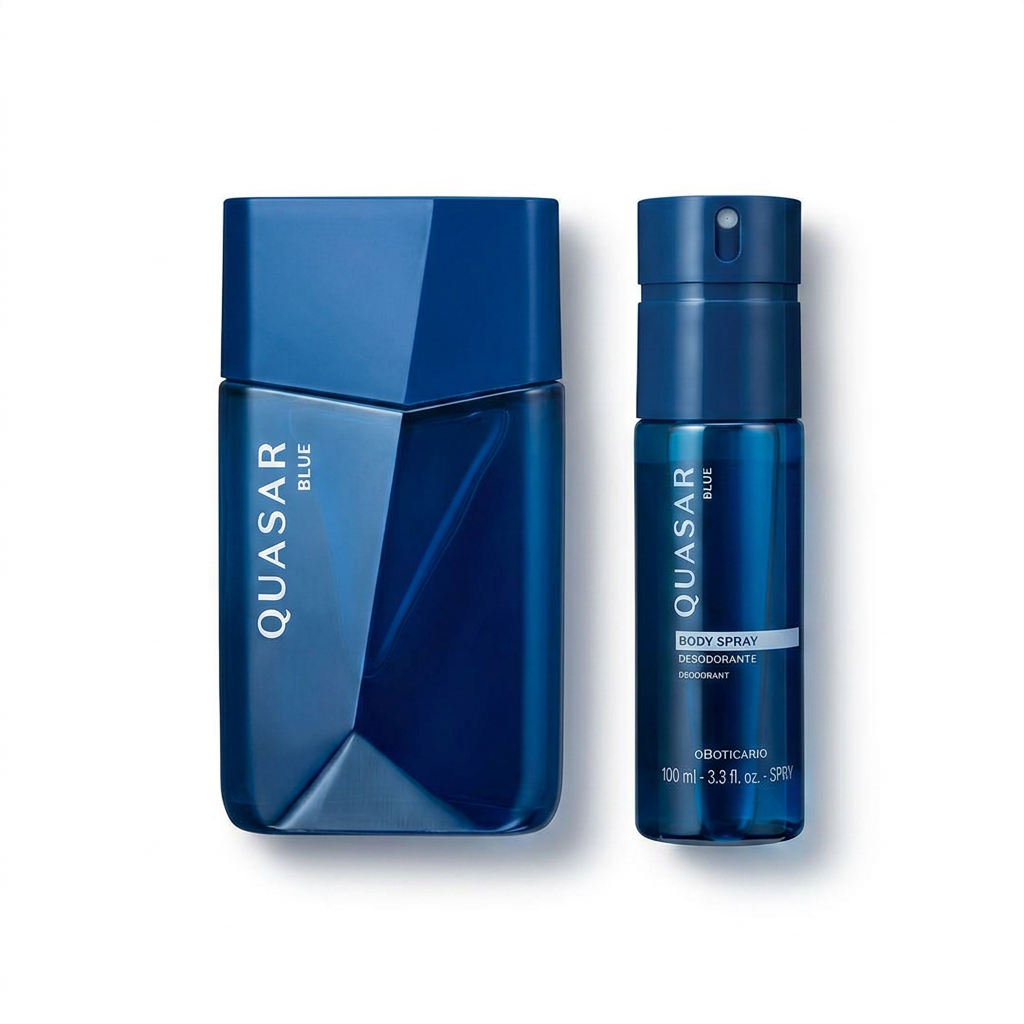 Kit Presente Quasar Blue — O Boticário com entrega em Recife | Liquida Perfumes