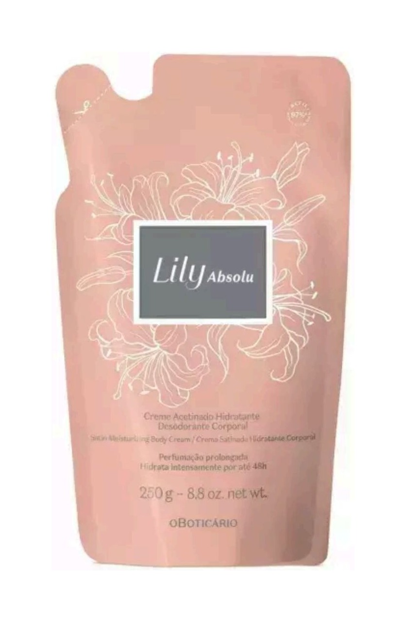 Refil Creme Acetinado Lily Absolu 400g — O Boticário com entrega em Recife | Liquida Perfumes