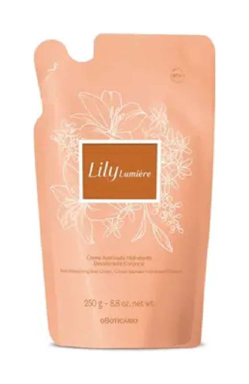 Refil Creme Acetinado Lily Lumiére 400g — O Boticário com entrega em Recife | Liquida Perfumes