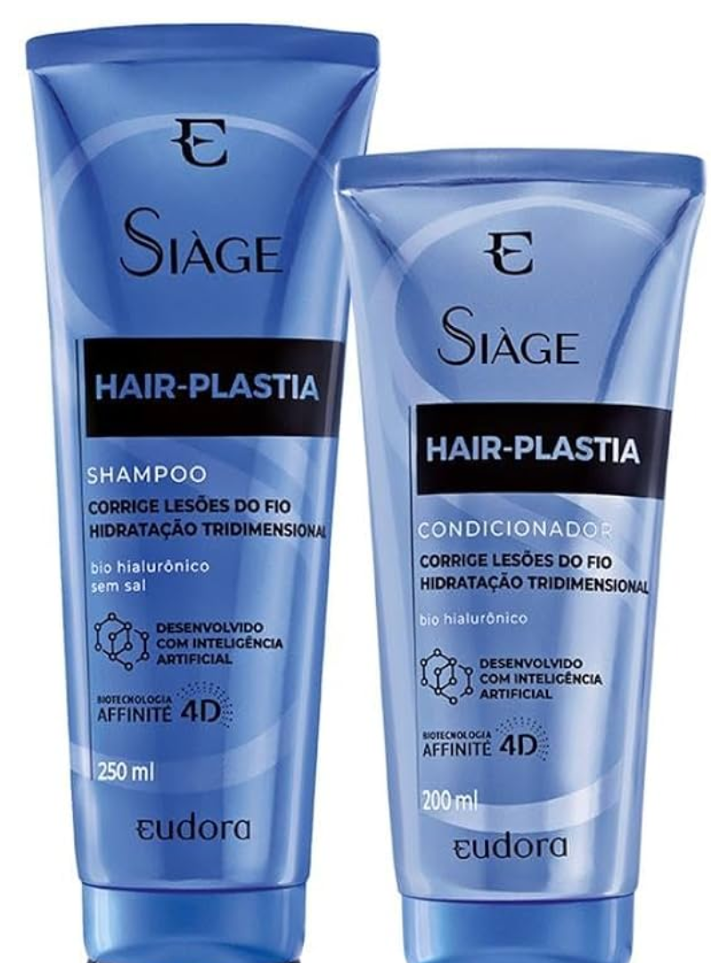 Shampoo e Condicionador Siàge Hair-Plastia — Eudora com entrega em Recife | Liquida Perfumes
