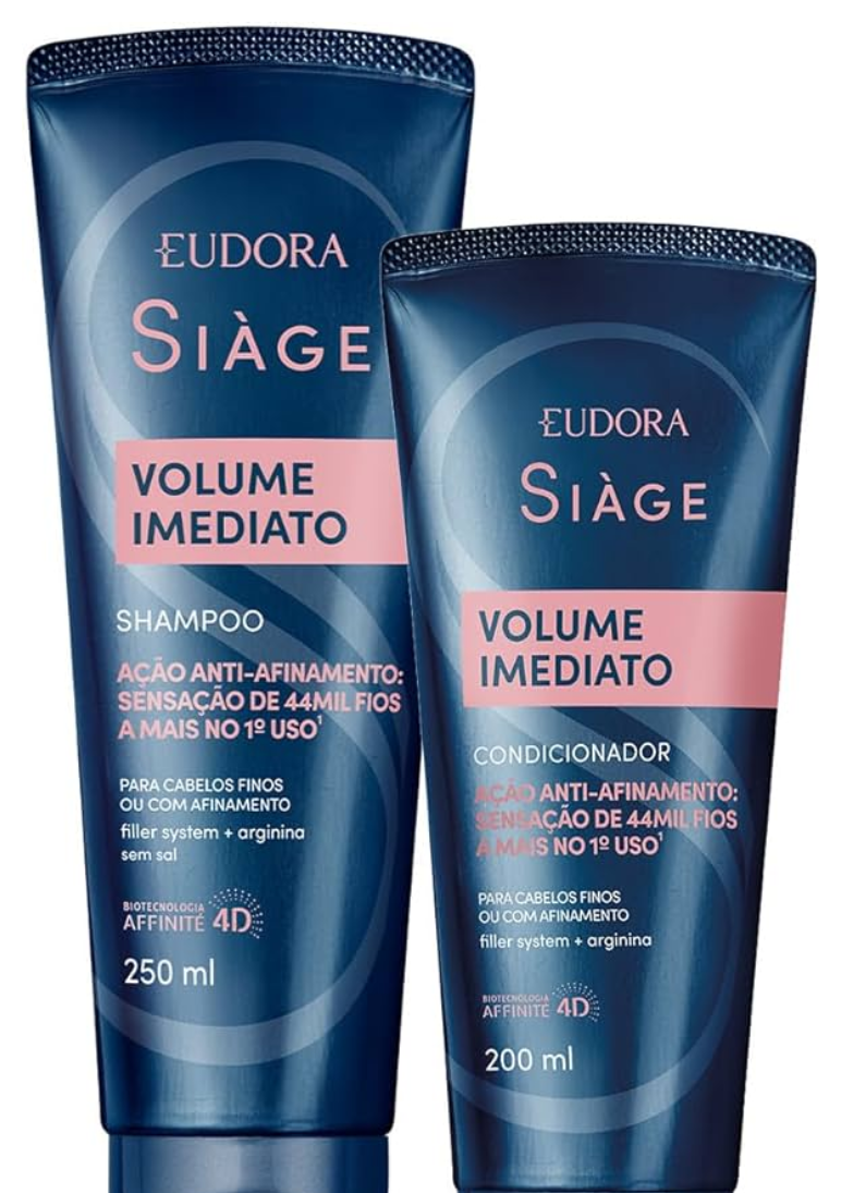 Shampoo e Condicionador Siàge Volume Imediato — Eudora com entrega em Recife | Liquida Perfumes